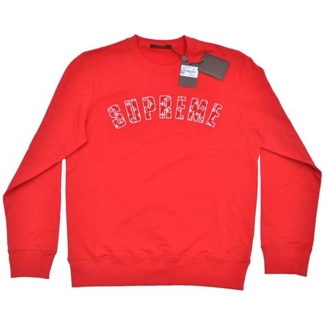 supreme louis vuitton crewneck price